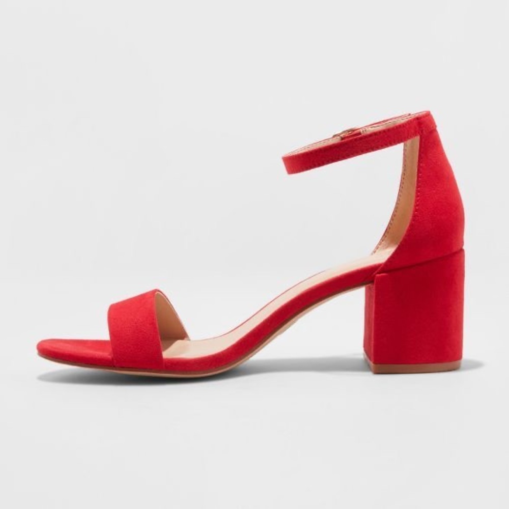 Faux Suede Red Heels ❤️
